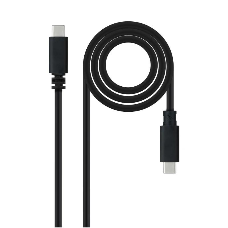 Nanocable 10.01.2301-L150 cabo USB USB 2.0 1,5 m USB C Preto