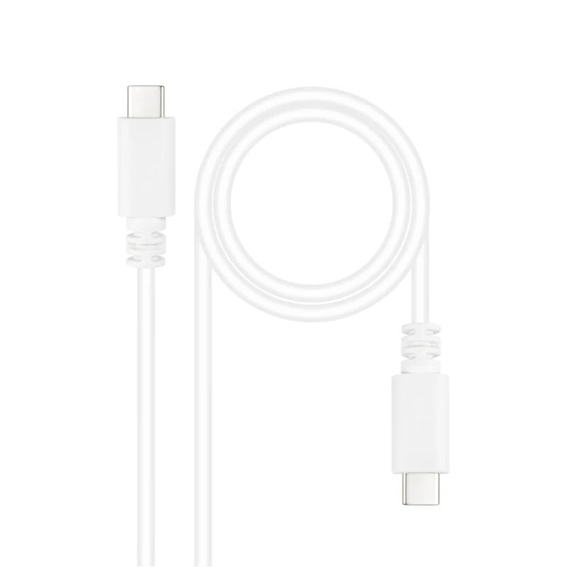 Nanocable 10.01.2301-L150-W cabo USB USB 2.0 1,5 m USB C Branco