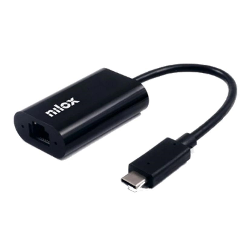 Nilox ADATTATORE USB C - RJ45 M/H Interno Ethernet / WLAN 1000 Mbit/s