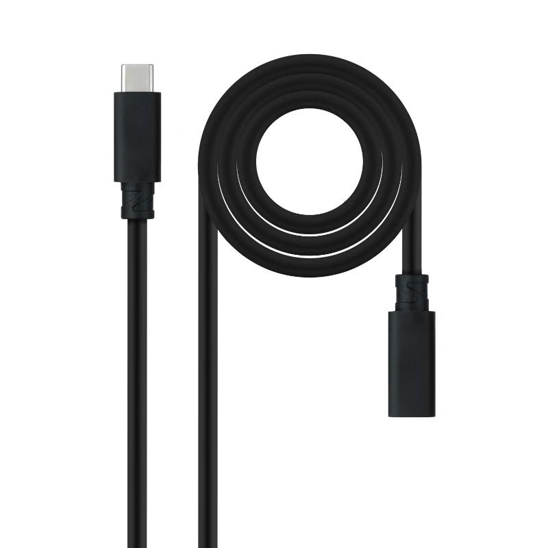 Nanocable 10.01.4501-L150 cabo USB USB 3.2 Gen 2x2 1,5 m USB C Preto