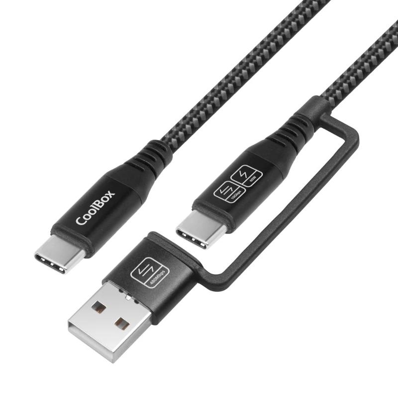Coolbox | PC | CABLE TRENZ USB-C+A/USB-C 3.2 GEN2 1.8
