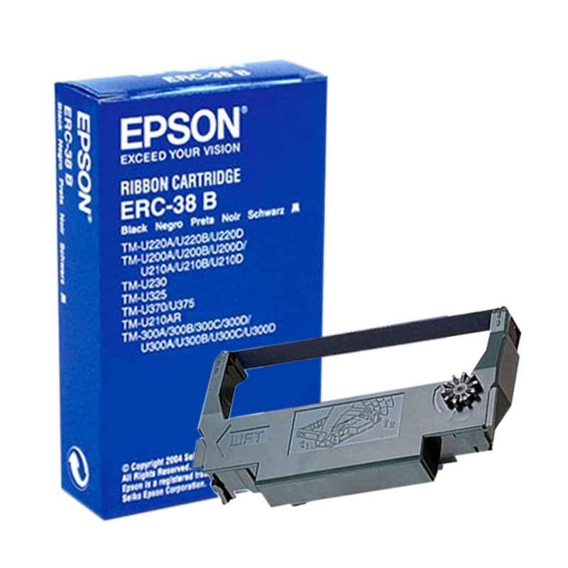 Epson ERC-38 Mini Printer Fabric Ribbon, Black fita para impressora