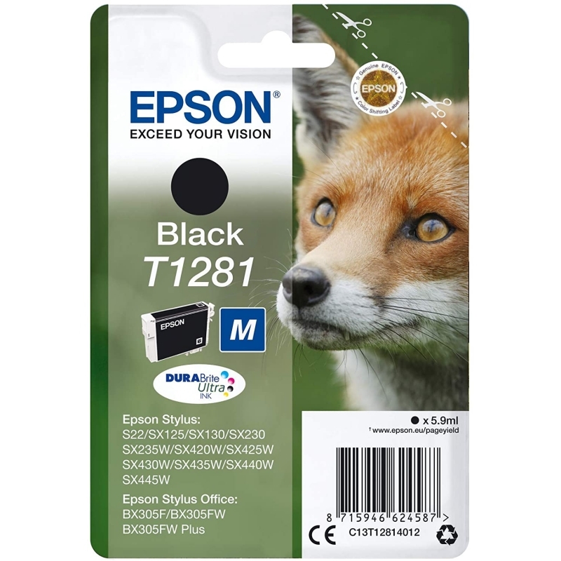 Epson Fox T1281 tinteiro 1 unidade(s) Original Preto