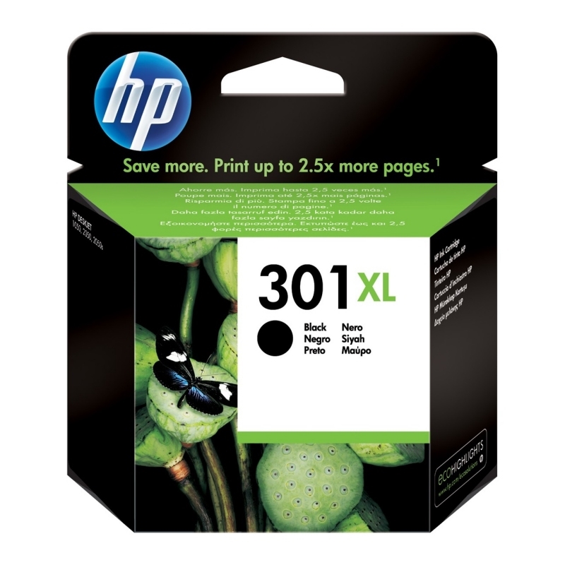 HP 301XL High Yield Black Original Ink Cartridge tinteiro 1 unidade(s) Rendimento alto (XL)