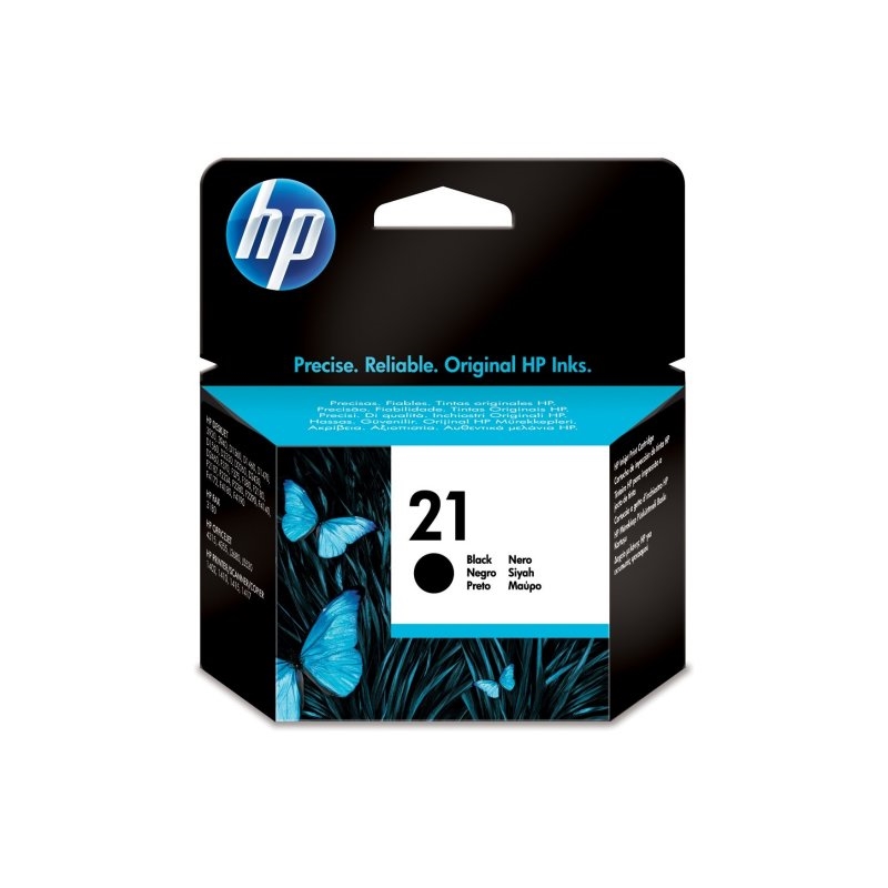 HP 21 Black Original Ink Cartridge tinteiro 1 unidade(s) Rendimento padrão