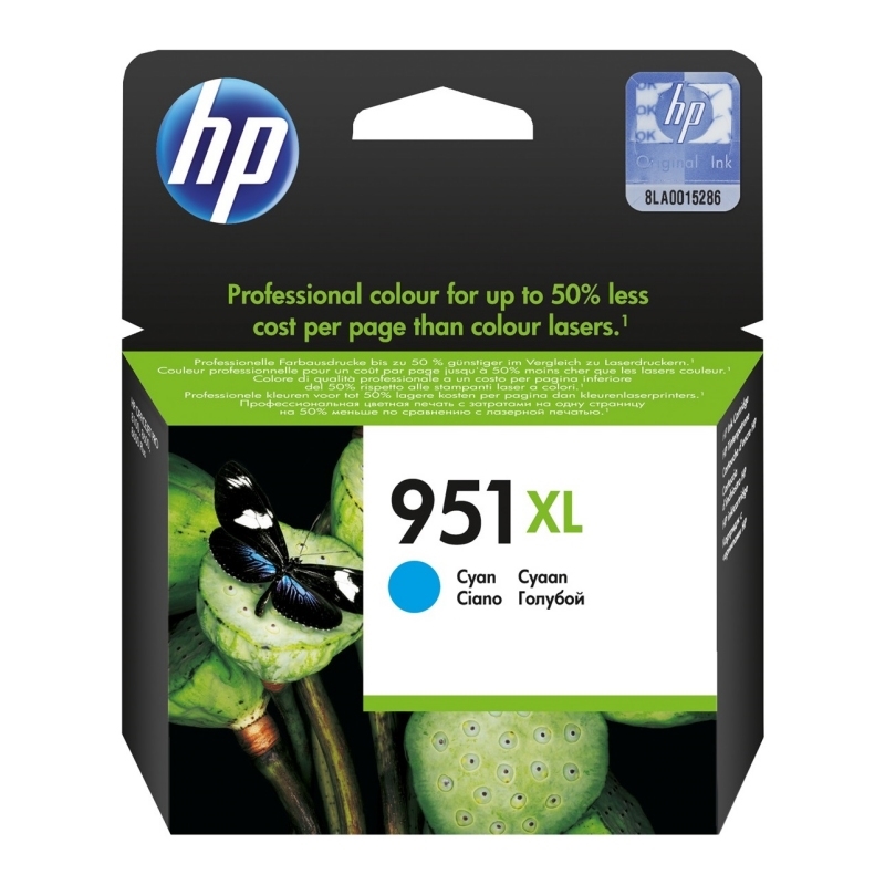 HP 951XL High Yield Cyan Original Ink Cartridge tinteiro 1 unidade(s) Rendimento alto (XL)