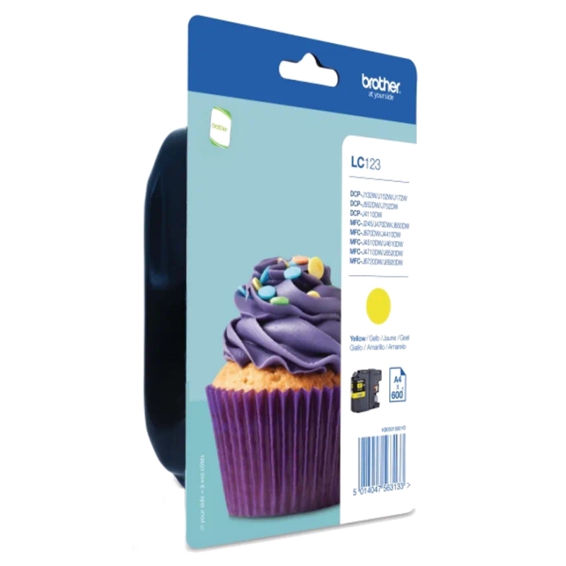Brother LC123YBP tinteiro 1 unidade(s) Original Amarelo