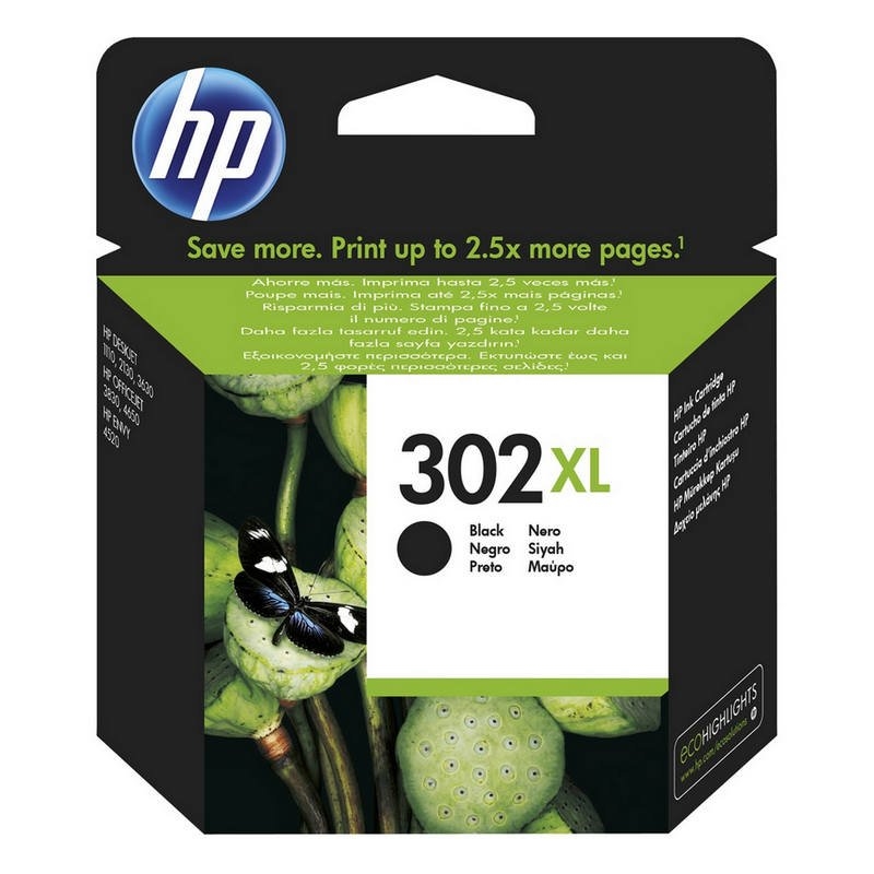 HP 302XL High Yield Black Original Ink Cartridge tinteiro 1 unidade(s) Rendimento alto (XL)