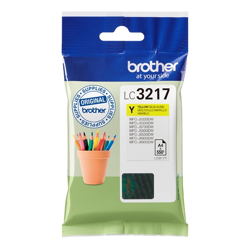 Brother LC3217Y tinteiro 1 unidade(s) Original Amarelo