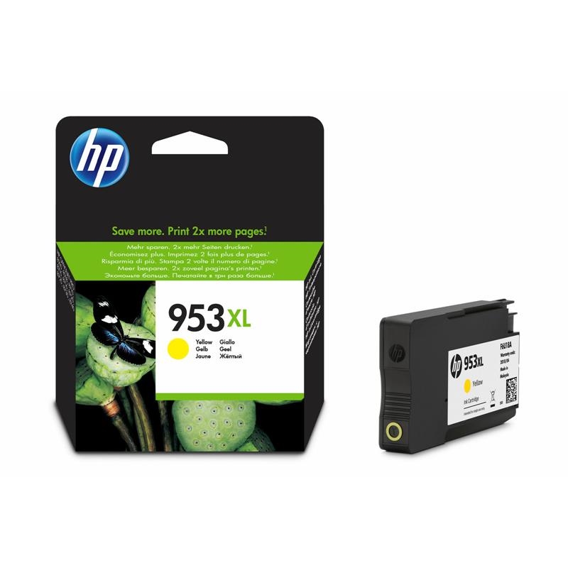 HP 953XL High Yield Yellow Original Ink Cartridge tinteiro 1 unidade(s) Rendimento alto (XL)