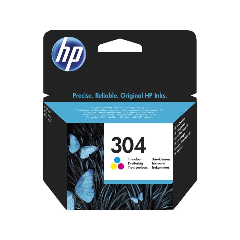 HP 304 Tri-color Original Ink Cartridge tinteiro 1 unidade(s) Rendimento padrão Ciano, Magenta, Amarelo
