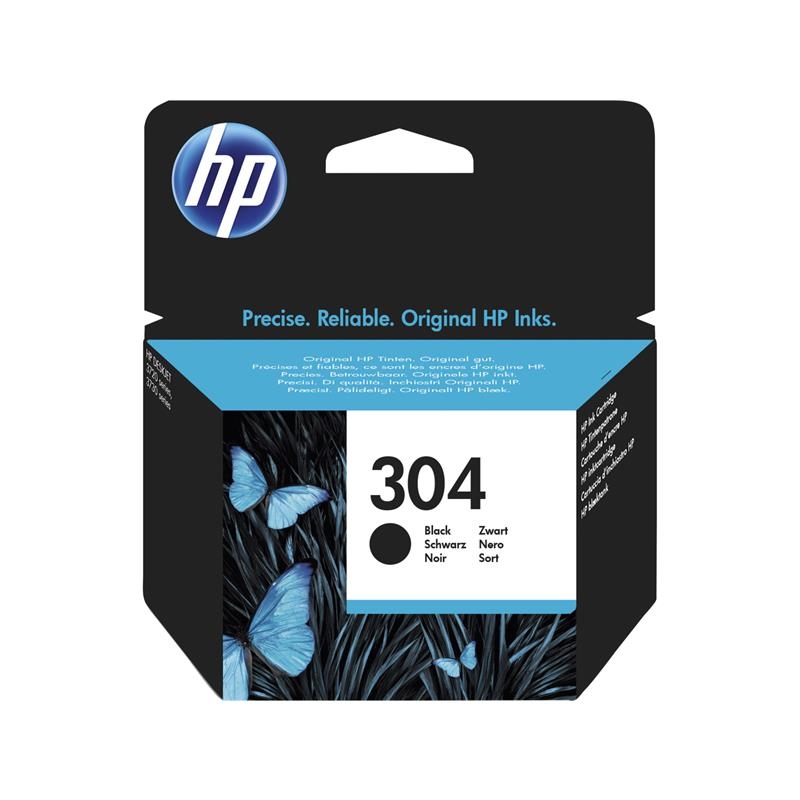 HP 304 Black Original Ink Cartridge tinteiro 1 unidade(s) Rendimento padrão