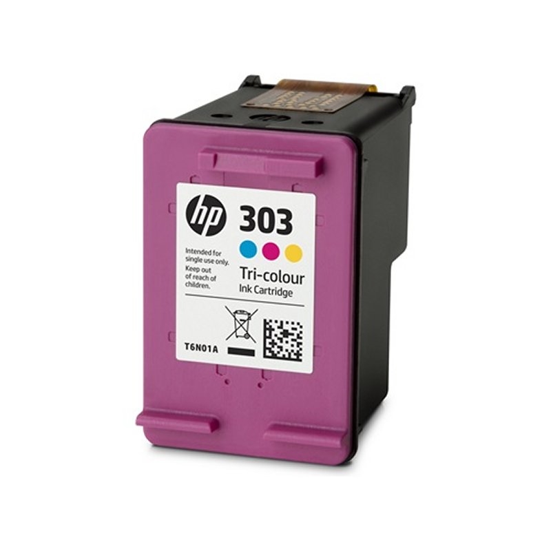 HP 303 Tri-color Original Ink Cartridge tinteiro 1 unidade(s) Rendimento padrão Ciano, Magenta, Amarelo