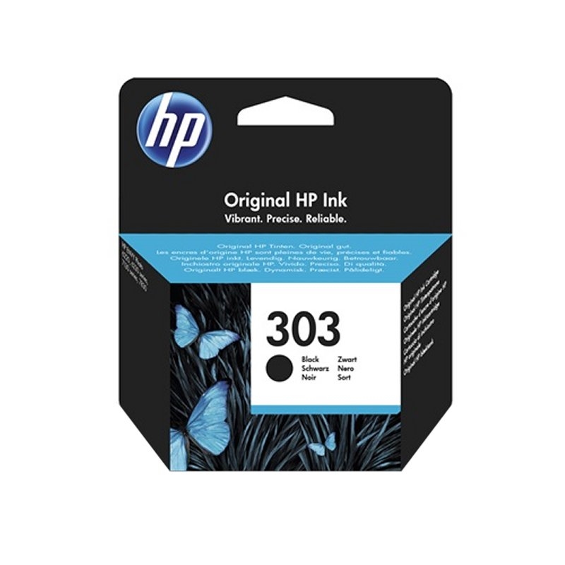 HP 303 Black Original Ink Cartridge tinteiro 1 unidade(s) Rendimento padrão