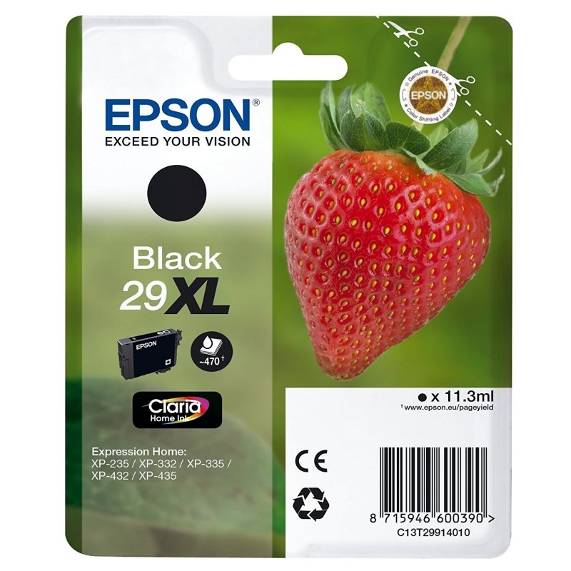 Epson Strawberry C13T29914012 tinteiro 1 unidade(s) Original Rendimento alto (XL) Preto