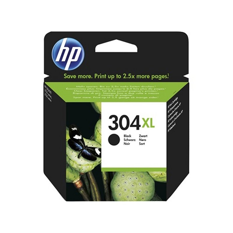 HP 304XL Black Original Ink Cartridge tinteiro 1 unidade(s) Rendimento alto (XL)