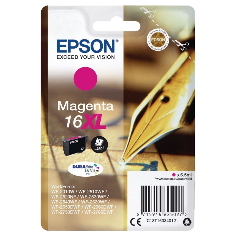 Epson Pen and crossword C13T16334012 tinteiro 1 unidade(s) Original Rendimento alto (XL) Magenta
