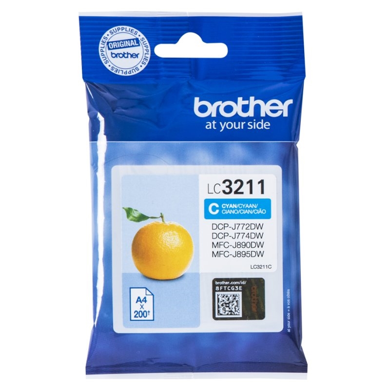 Brother LC3211C tinteiro 1 unidade(s) Original Rendimento padrão Ciano