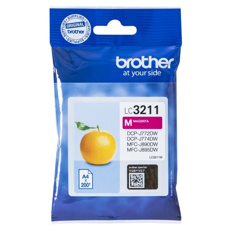 Brother LC3211M tinteiro 1 unidade(s) Original Rendimento padrão Magenta