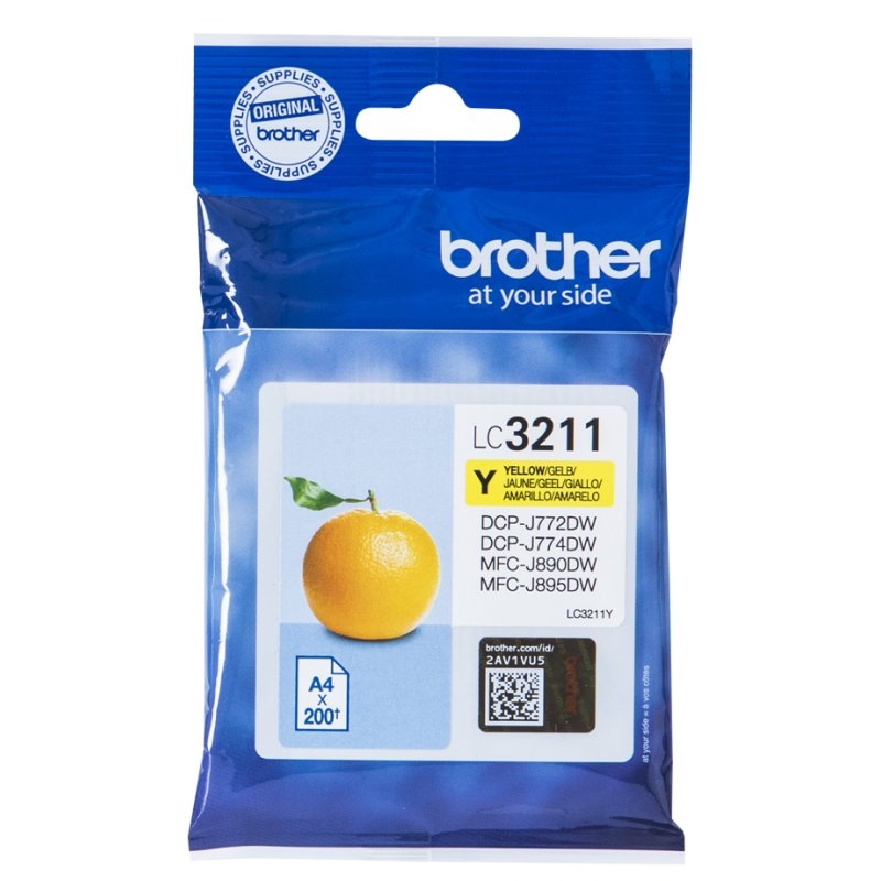 Brother LC3211Y tinteiro 1 unidade(s) Original Rendimento padrão Amarelo