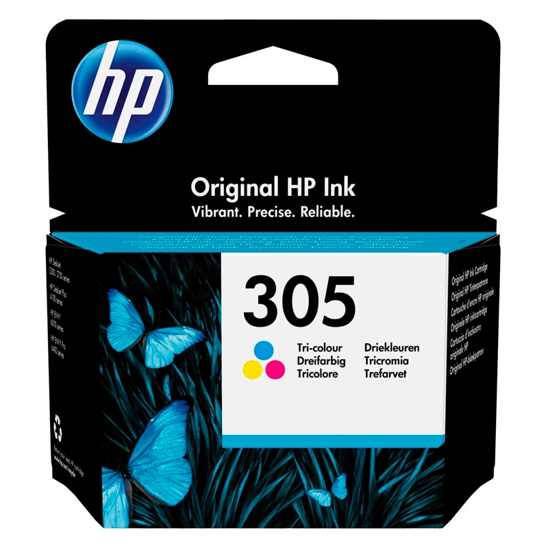 HP 305 Tri-color Original Ink Cartridge tinteiro 1 unidade(s) Rendimento padrão Ciano, Magenta, Amarelo