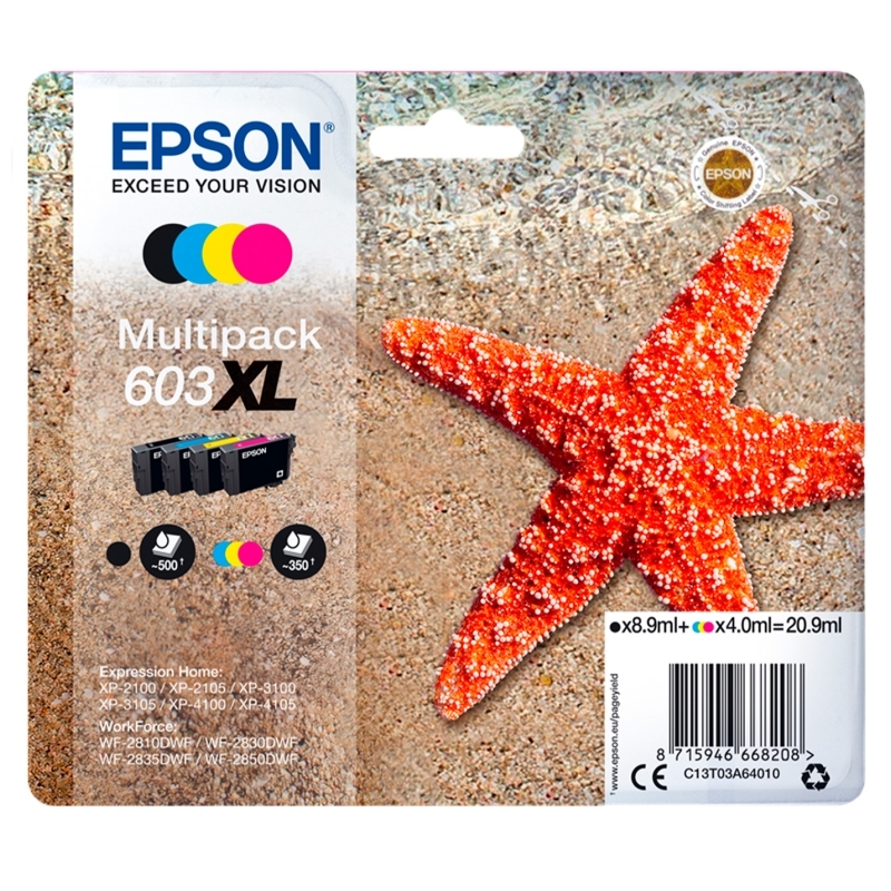 Epson C13T03A64010 tinteiro 1 unidade(s) Original Rendimento alto (XL) Preto, Ciano, Magenta, Amarelo