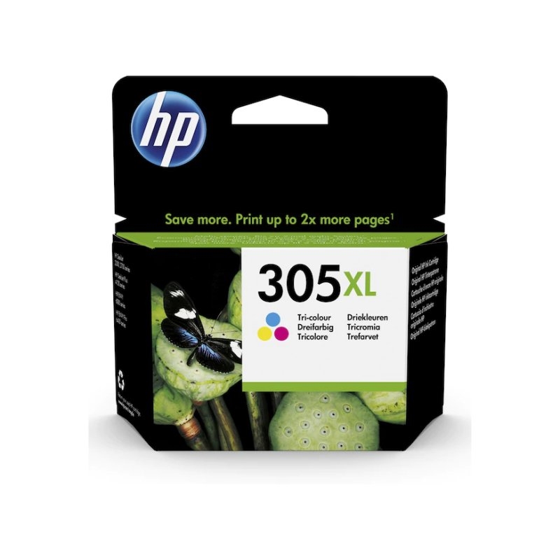 HP 305XL High Yield Tri-color Original Ink Cartridge tinteiro 1 unidade(s) Rendimento alto (XL) Ciano, Magenta, Amarelo