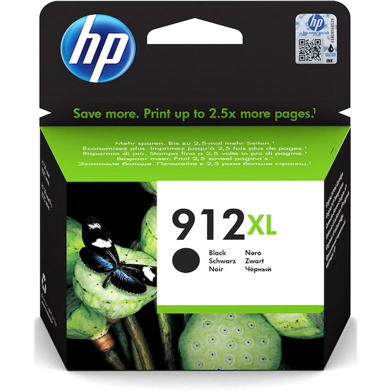 HP 912XL High Yield Black Original Ink Cartridge tinteiro 1 unidade(s) Rendimento alto (XL)