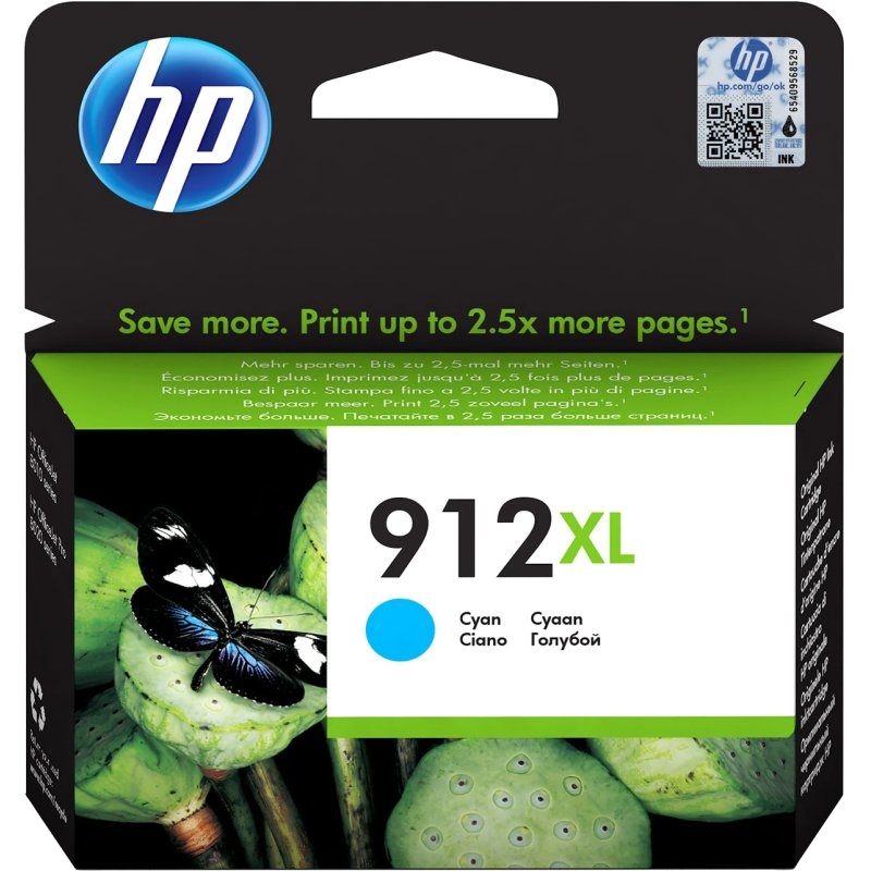 HP 912XL High Yield Cyan Original Ink Cartridge tinteiro 1 unidade(s) Rendimento alto (XL)