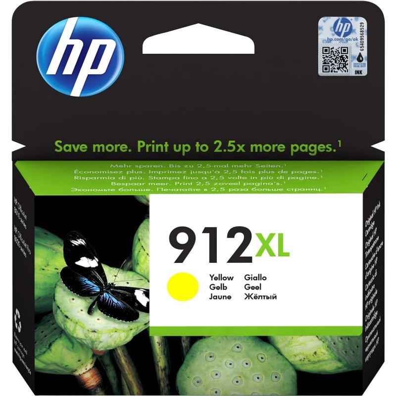 HP 912XL High Yield Yellow Original Ink Cartridge tinteiro 1 unidade(s) Rendimento alto (XL)