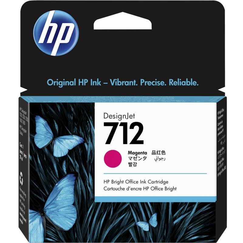 HP 712 29-ml Magenta DesignJet Ink Cartridge cabeça de impressão Jato de tinta térmico