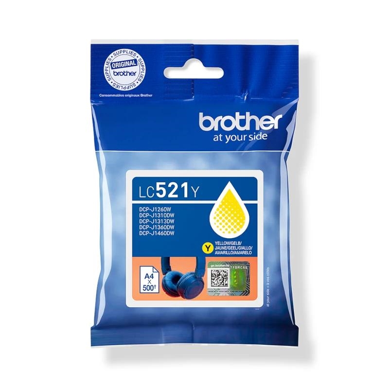 Brother LC521Y tinteiro 1 unidade(s) Original Amarelo