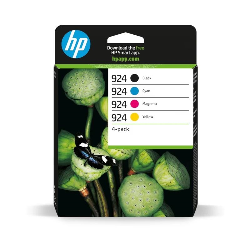 HP 924 4-Pack CMYK(4) Original Ink Cartridge tinteiro 4 unidade(s) Rendimento padrão Preto, Ciano, Magenta, Amarelo