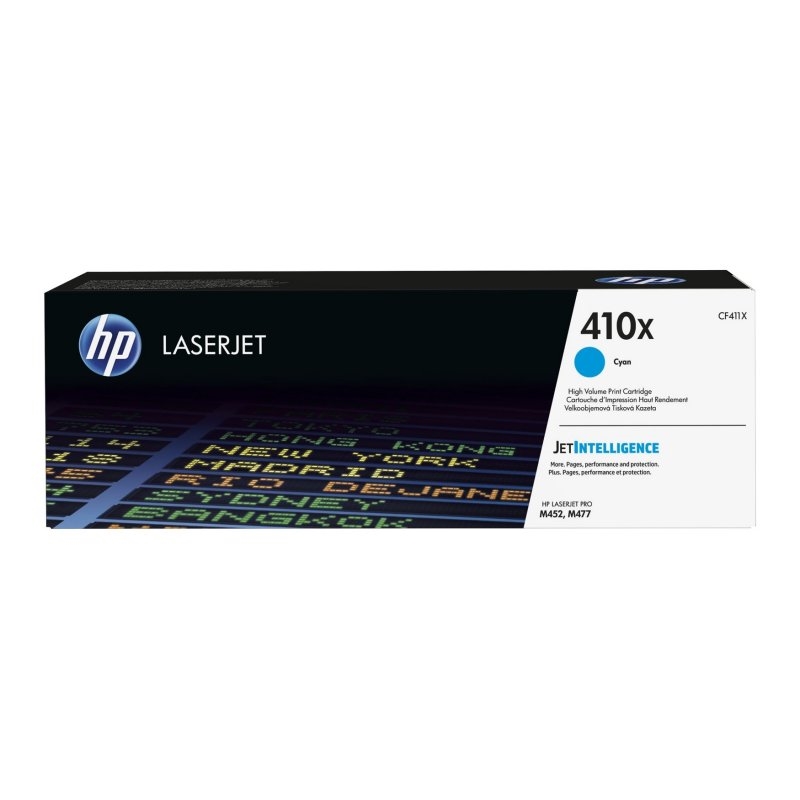 HP 410X High Yield Cyan Original LaserJet Cartridge toner 1 unidade(s)
