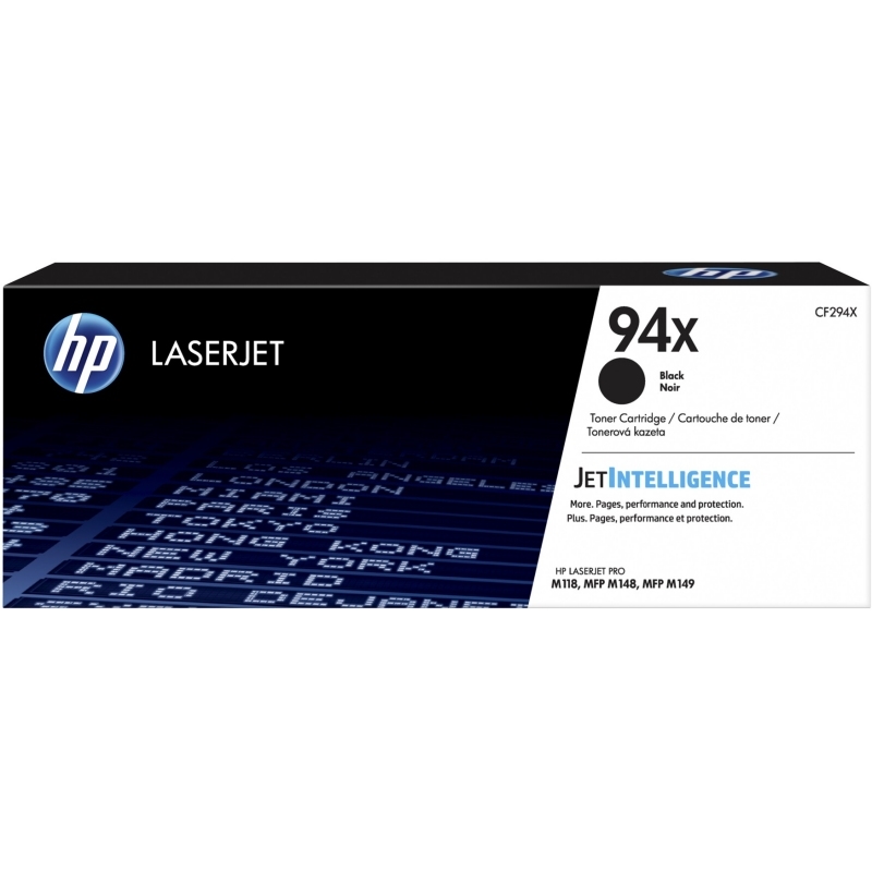 HP 94X High Yield Black Original LaserJet Cartridge toner 1 unidade(s)