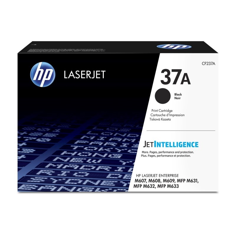 HP 37A Black Original LaserJet Cartridge toner 1 unidade(s)