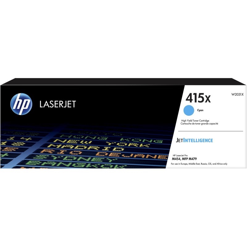 HP 415X High Yield Cyan Original LaserJet Cartridge toner 1 unidade(s)