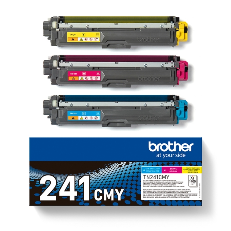 Brother TN-241CMY toner 3 unidade(s) Original Ciano, Magenta, Amarelo