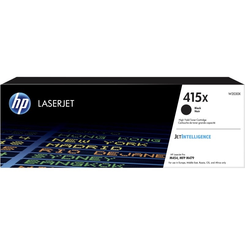 HP 415X High Yield Black Original LaserJet Cartridge toner 1 unidade(s)