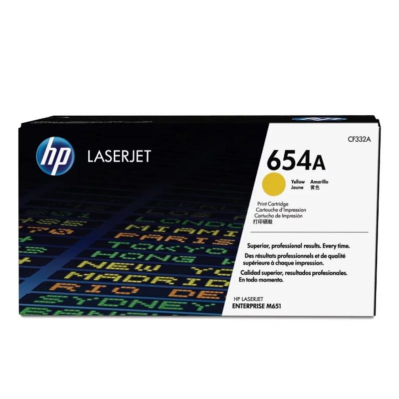 HP 654A Yellow Original LaserJet Cartridge toner 1 unidade(s)