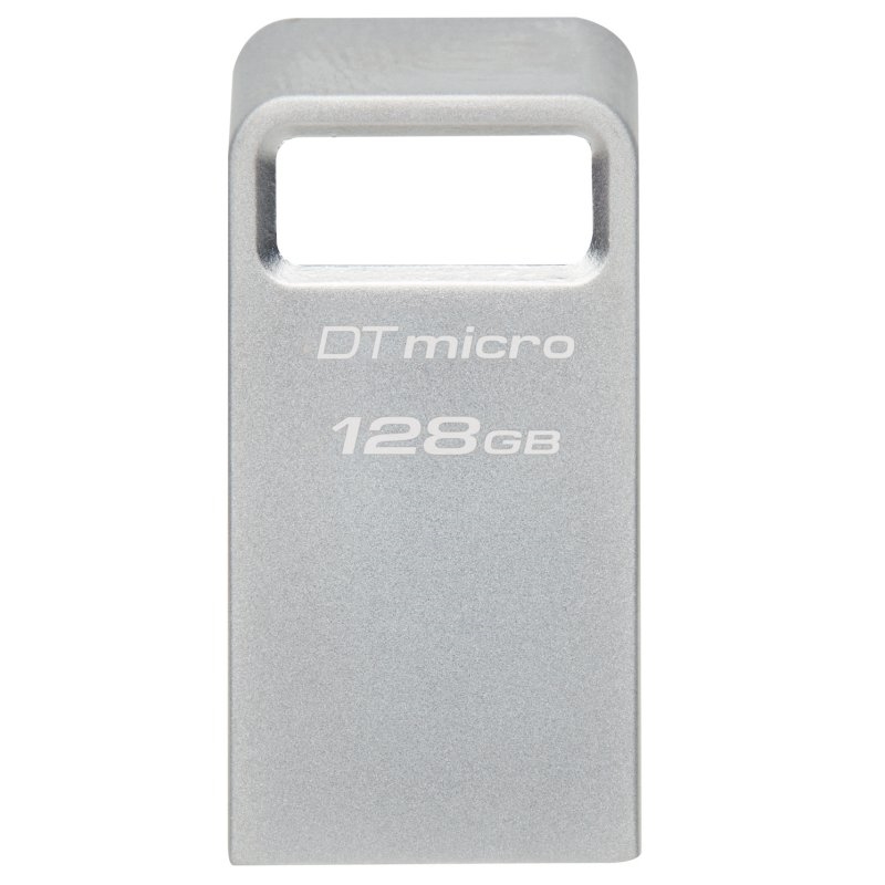 Kingston Technology DataTraveler Micro unidade de memória USB 128 GB USB Type-A 3.2 Gen 1 (3.1 Gen 1) Prateado
