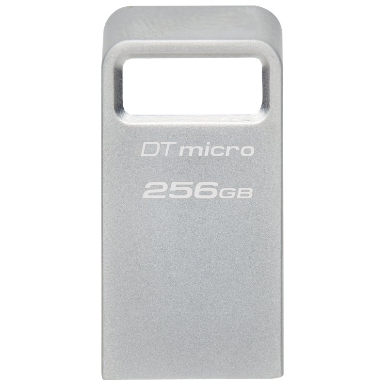 Kingston Technology DataTraveler Micro unidade de memória USB 256 GB USB Type-A 3.2 Gen 1 (3.1 Gen 1) Prateado