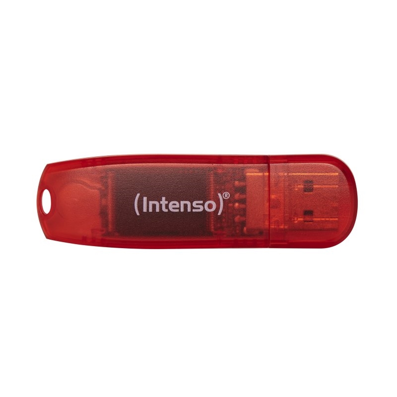 Intenso | 3502491 Lápiz USB 2.0 Rainbow | 128GB | Vermelho