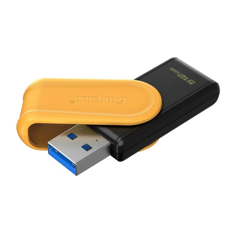 Kingston Technology DataTraveler Exodia S unidade de memória USB 512 GB USB Type-A 3.2 Gen 1 (3.1 Gen 1) Preto, Amarelo