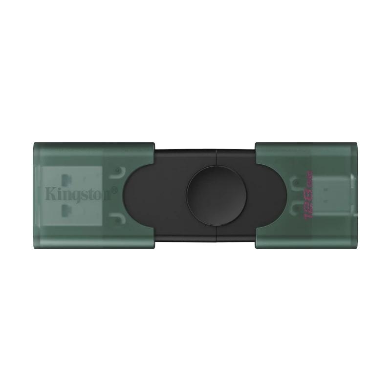 Kingston Technology DataTraveler DuoG2 unidade de memória USB 128 GB USB Type-A / USB Type-C 3.2 Gen 1 (3.1 Gen 1) Preto, Verde
