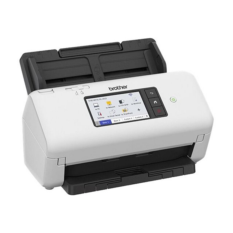 Brother ADS-4700W scanner Scanner ADF + alimentado por folhas 600 x 600 DPI A4 Preto, Branco