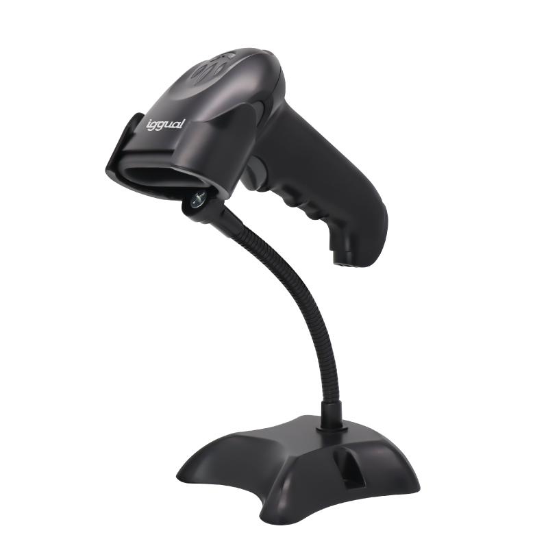 iggual L2DUSB-G-AX Leitor de código de barras portátil 1D/2D CMOS Preto