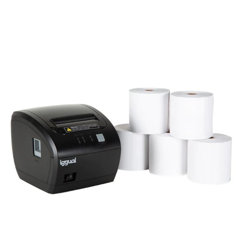 iggual IGG318232+IGG317655 Impressora POS 203 x 203 DPI Com fios Trasferência termal