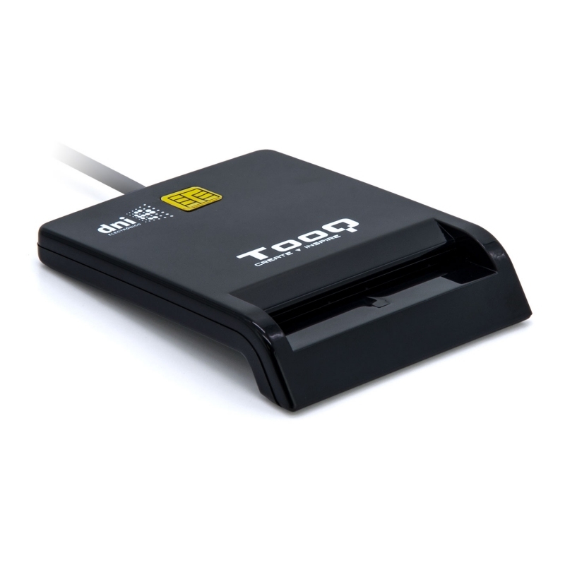 TooQ TQR-210B leitor de smart card Interior USB 2.0 Preto