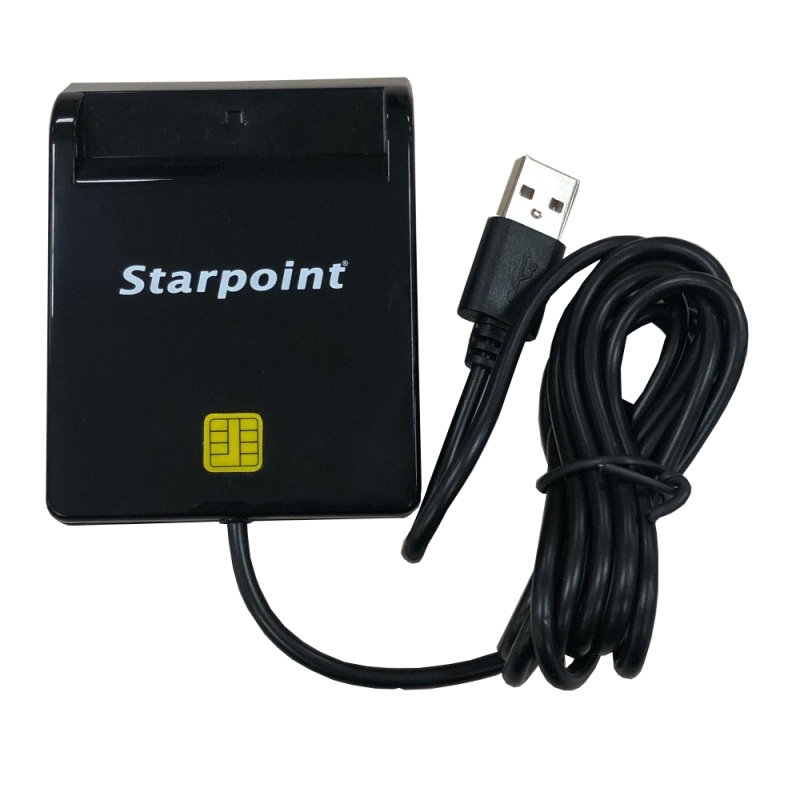 Starpoint | Leitor Cartão Chip STP_SCRZW-1 USB | 70.9" | Preto